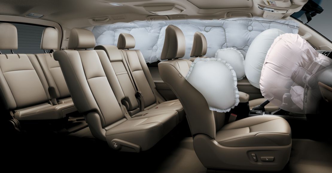 Toyota Prado 2022 interior airbags