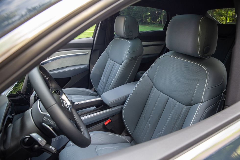 Audi E-tron Sportback front seats