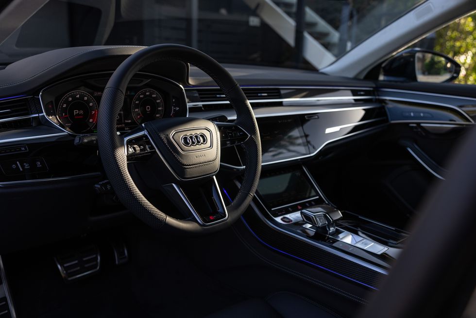 Audi S8 steering wheel
