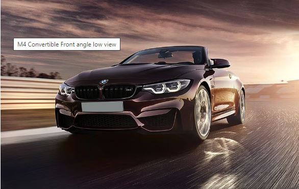 BMW M4 Convertible Front lft side