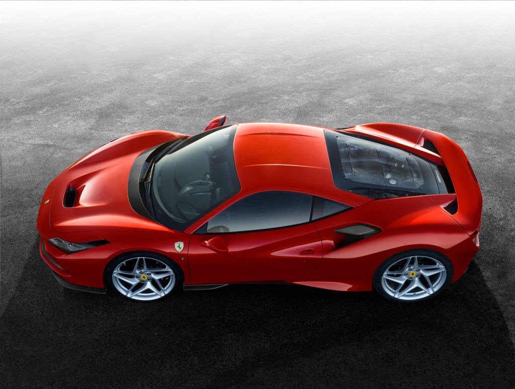 Ferrari F8 Tributo 2022 Upper View